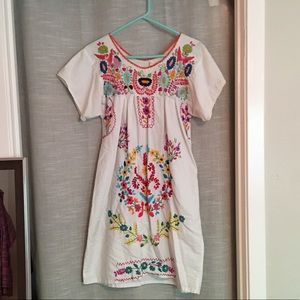 Authentic Mexican Embroidered Dress